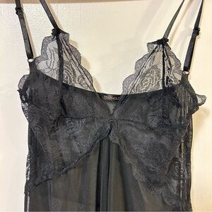Penthouse Sheer Black lace Nightie L/XL